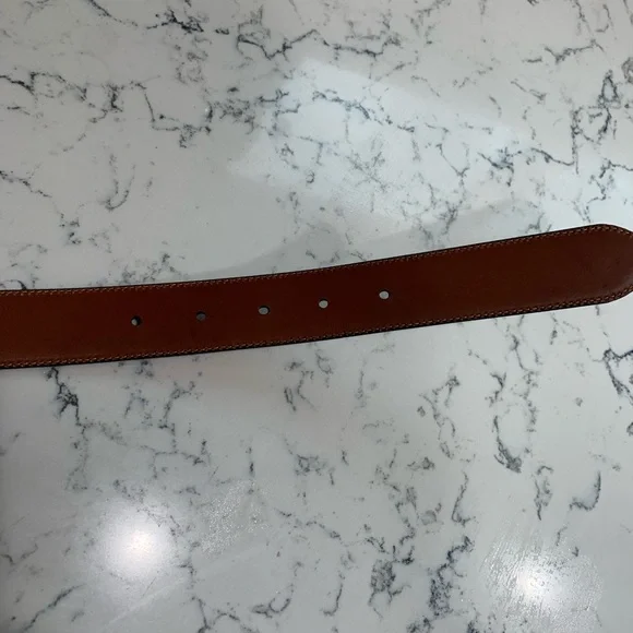 Coach black leather Belt. Size 32”